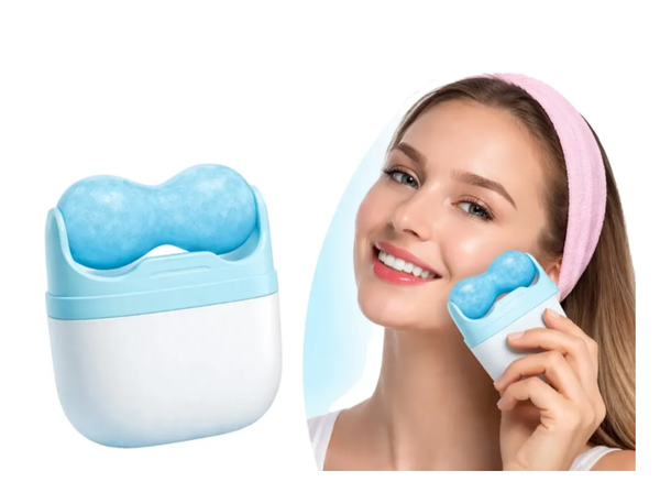 Combo Skincare: Ice roller facial + Masajeador facial recargable