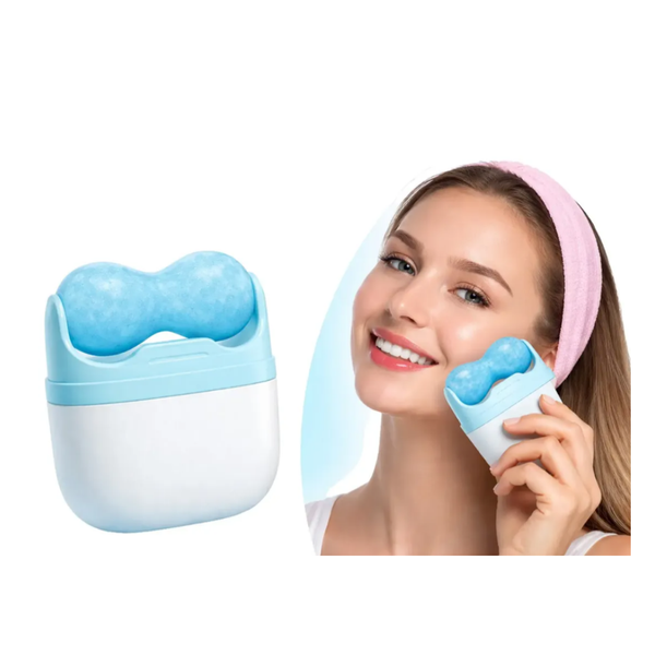 Combo Skincare: Ice roller facial + Masajeador facial recargable