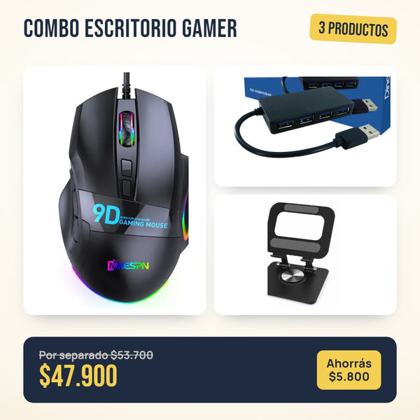 Combo Escritorio gamer