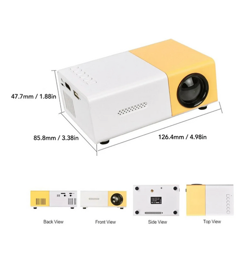 Mini proyector LED vista lateral
