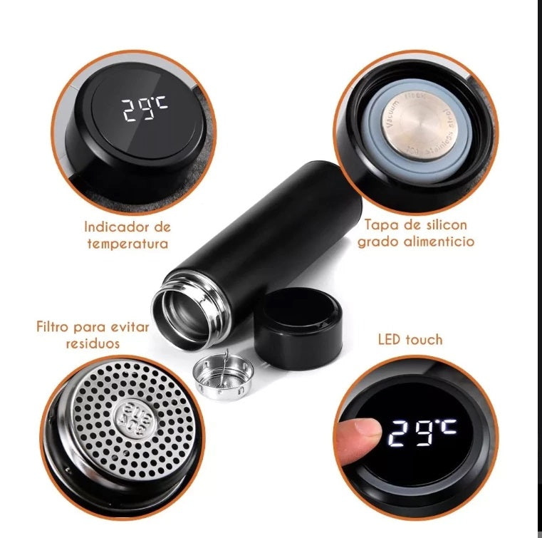 Termo con sensor de temperatura: pantalla