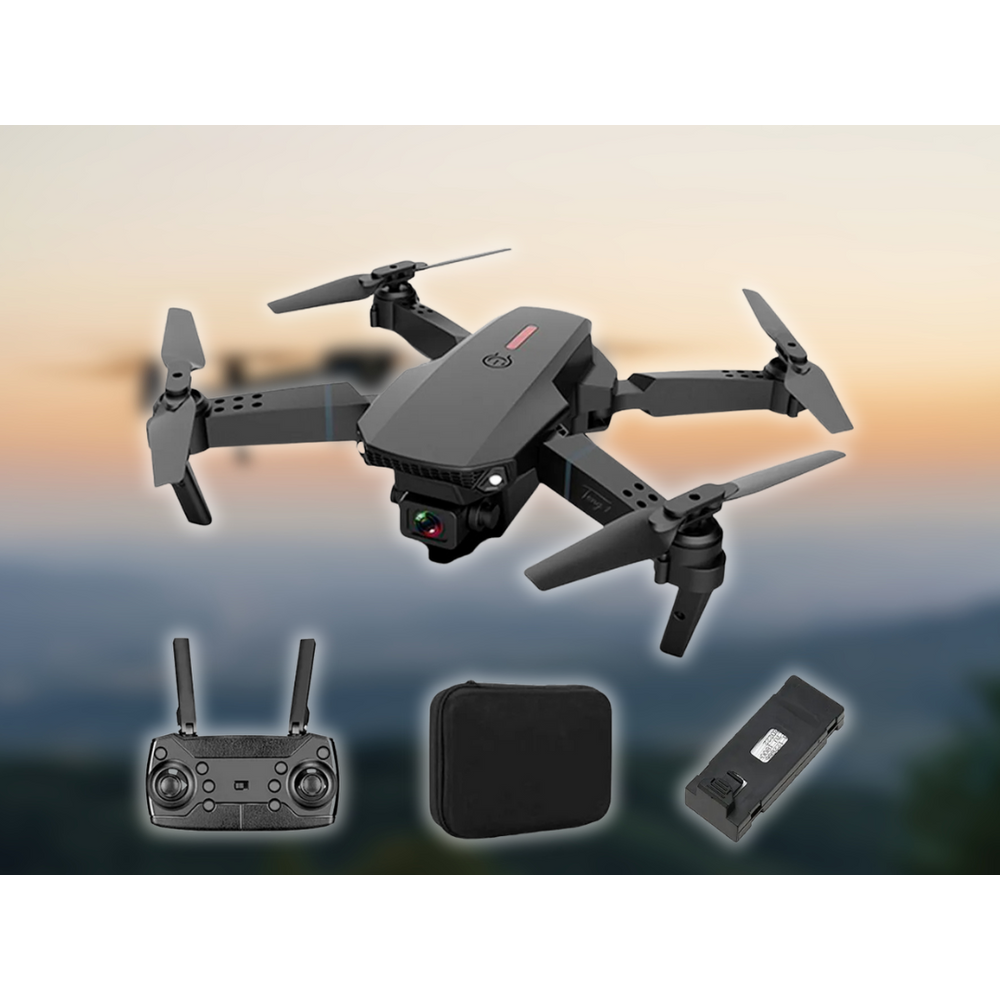 Drone E88 Pro plegable con doble cámara