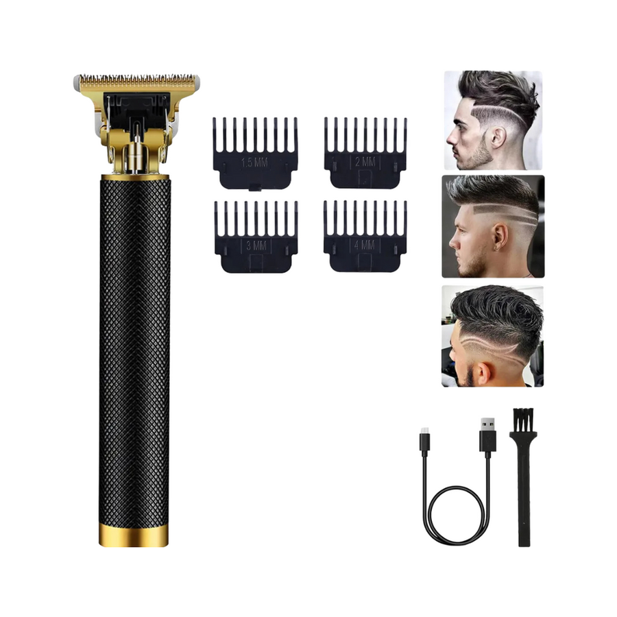 Cortadora de pelo y patillera inalámbrica recargable USB