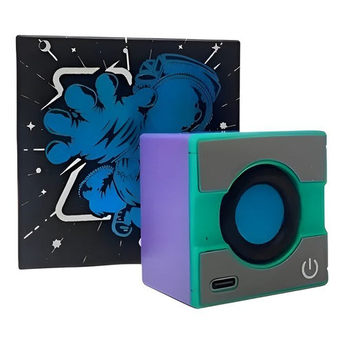 Parlante mini Bluetooth portátil azul