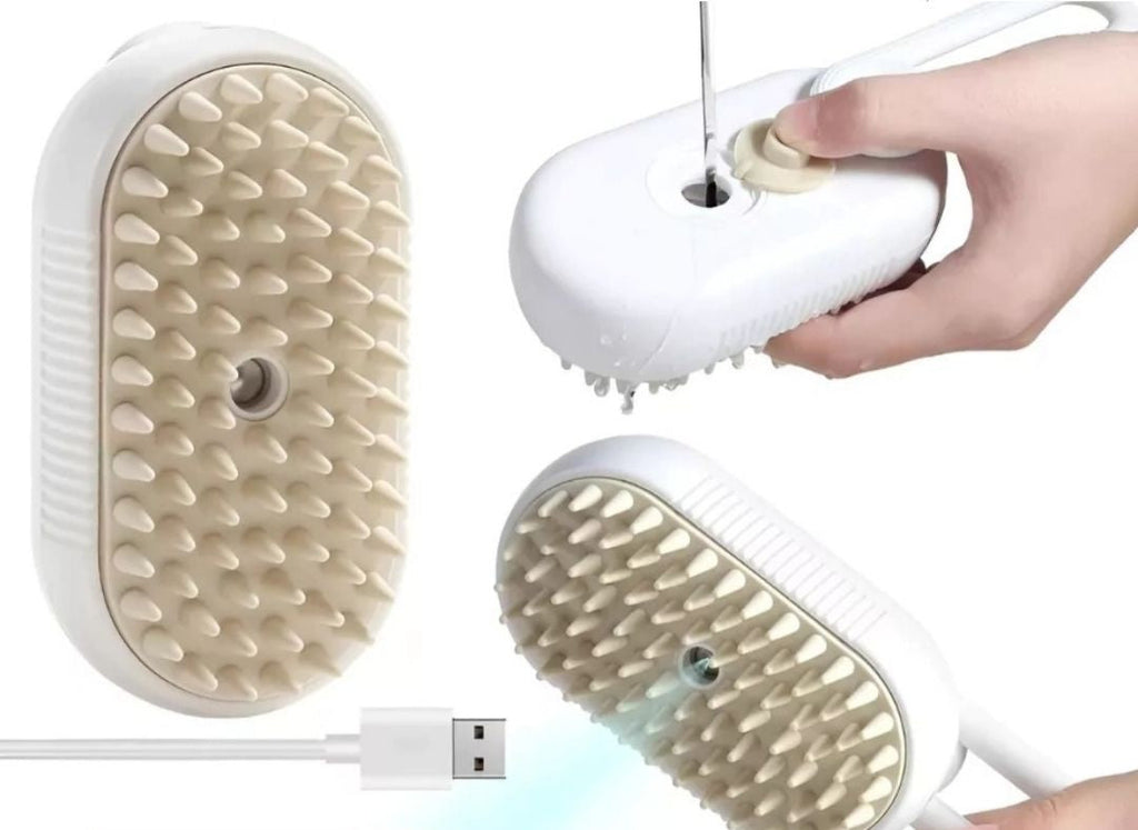 Cepillo a vapor recargable para mascotas