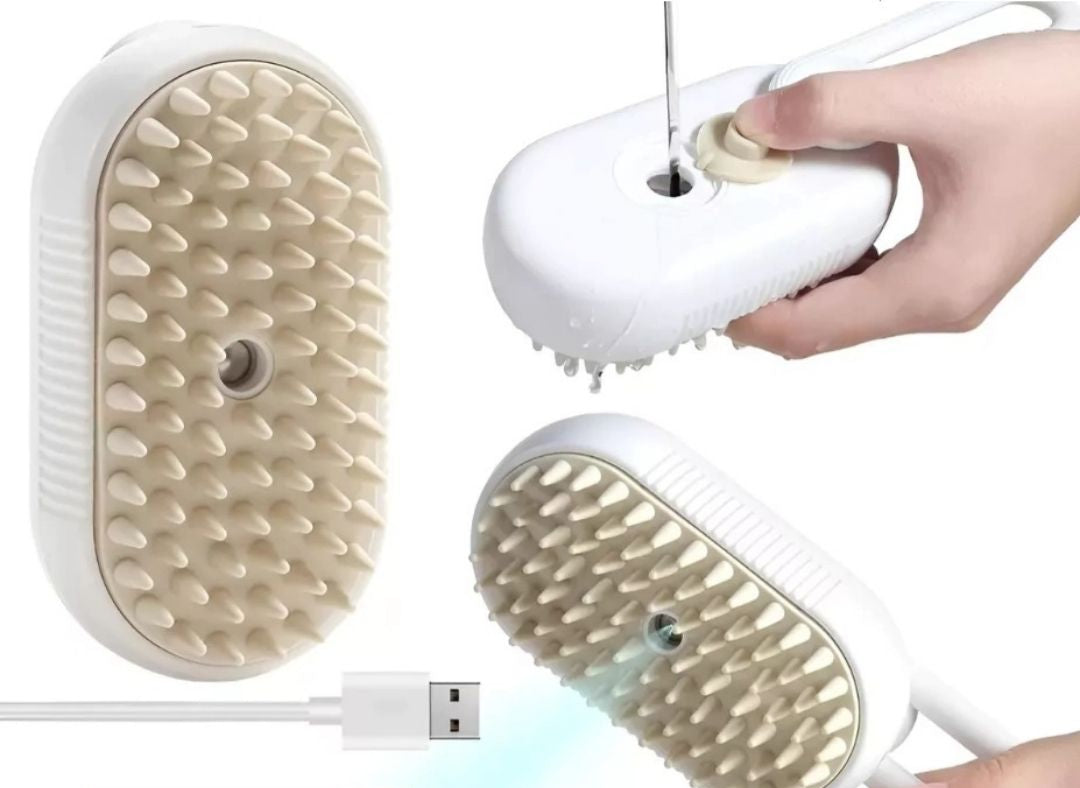 Cepillo a vapor recargable para mascotas