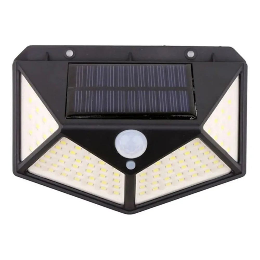 Lámpara solar 100 LED con sensor de movimiento para exterior