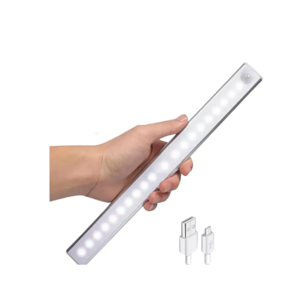 Barra LED recargable 50 cm con sensor de movimiento