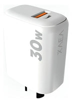 Cargador rápido 30 W con dos puertos y cable USB-C