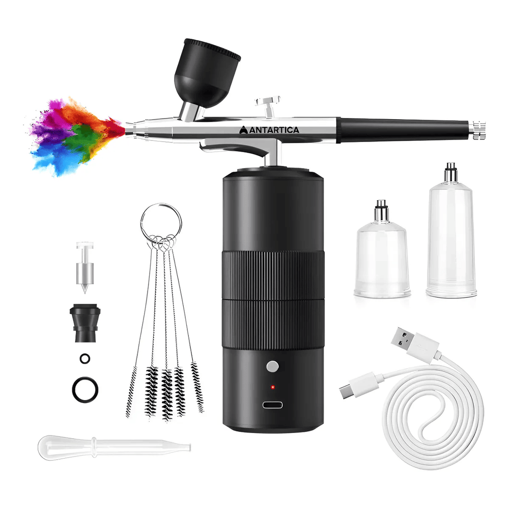 Kit aerógrafo inalámbrico recargable 3 velocidades