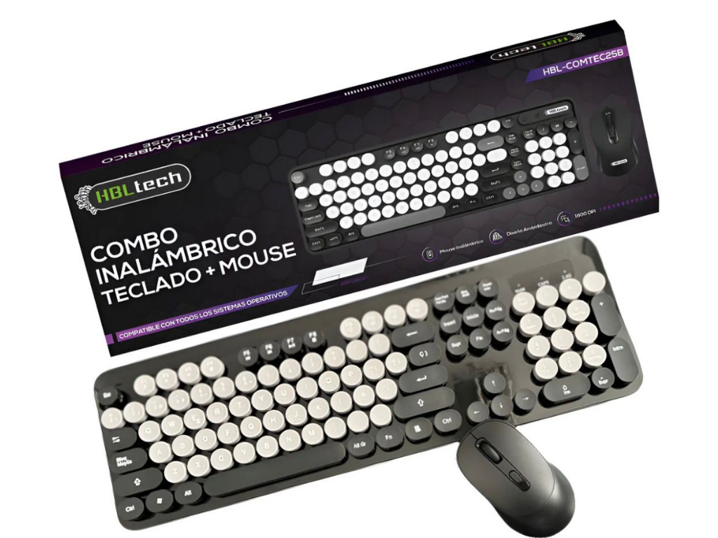 Kit teclado y mouse retro del combo