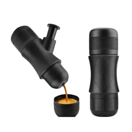 Cafetera manual portátil tipo espresso, sin electricidad