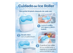 Ice roller facial en uso