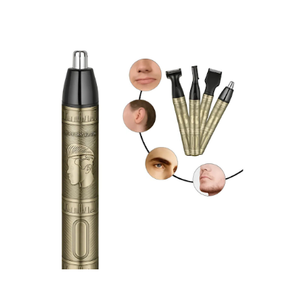 Kit grooming recargable 4 en 1 para barba, nariz y patillas