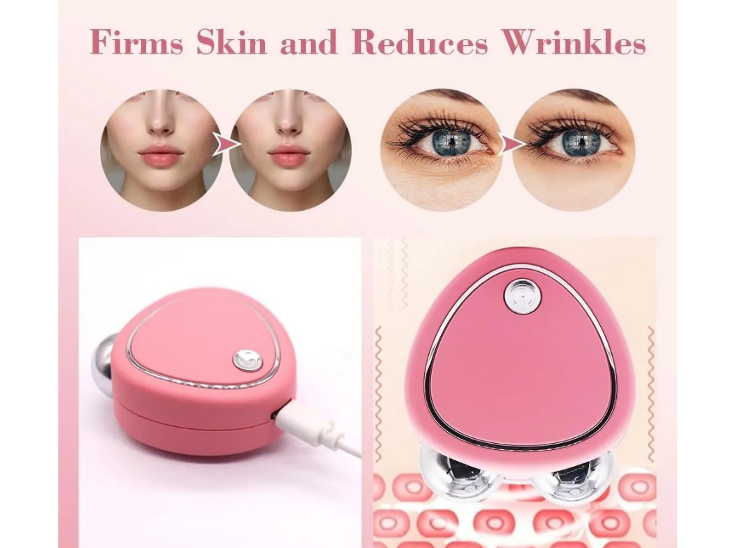 Masajeador facial con microcorriente