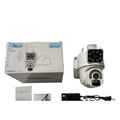 Cámara de seguridad WiFi doble lente con giro 360°