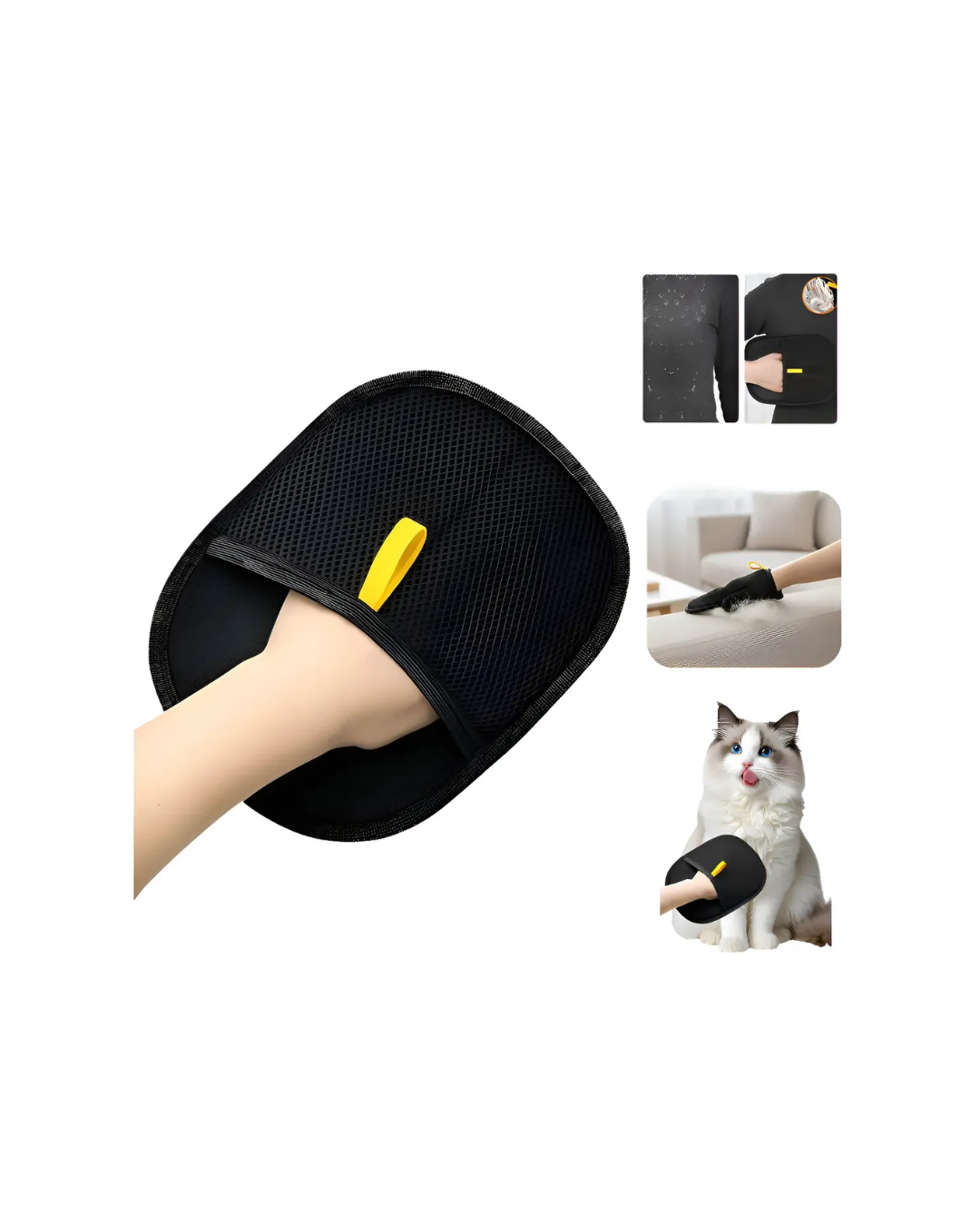 Guante quita pelos para mascotas: detalle