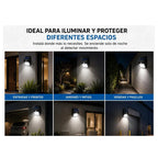 Luz LED solar compacta con sensor de movimiento
