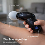 Mini massage gun portátil recargable USB-C 20 W