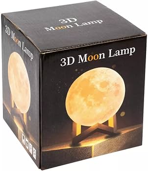 Lámpara luna 3D LED recargable con luz cálida y fría