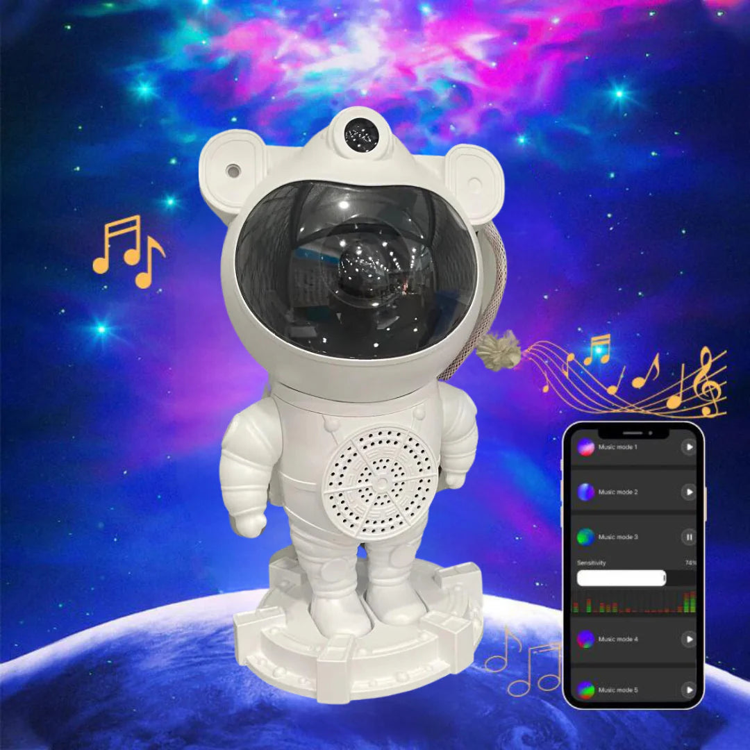 Proyector astronauta de galaxias y estrellas con control remoto