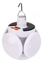 Lámpara LED solar colgante recargable para camping y emergencias