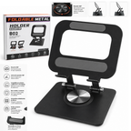 Soporte plegable de metal para tablet y celular