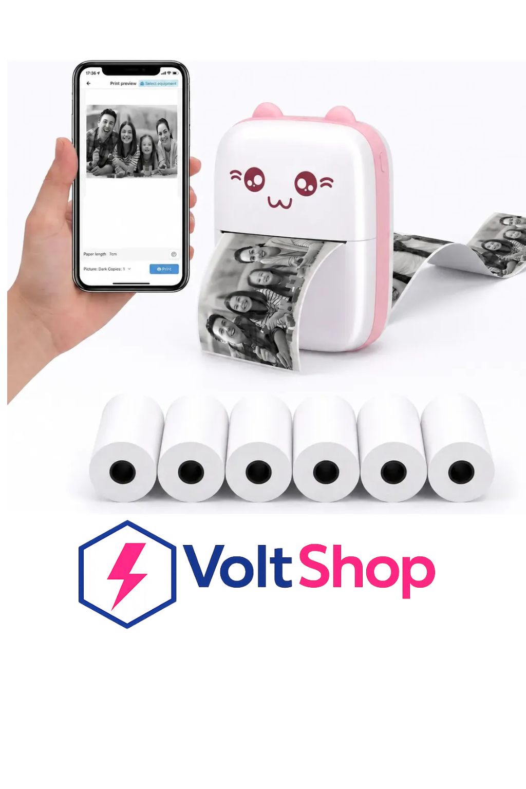 Mini impresora térmica Bluetooth portátil
