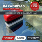 Cepillo limpiador de parabrisas 120 ml: quita film de aceite y desengrasa cristales