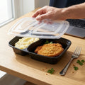 Combo Cocina Ordenada: Set x10 contenedores con división + 6 tapas de silicona