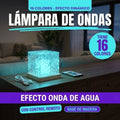 Lámpara cubo efecto onda de agua RGB recargable con control remoto