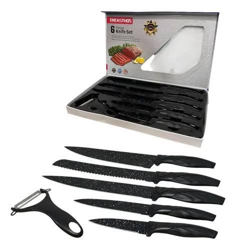 Set de 5 cuchillos de cocina con pelapapas