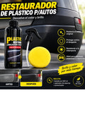 Restaurador de plásticos para auto en uso