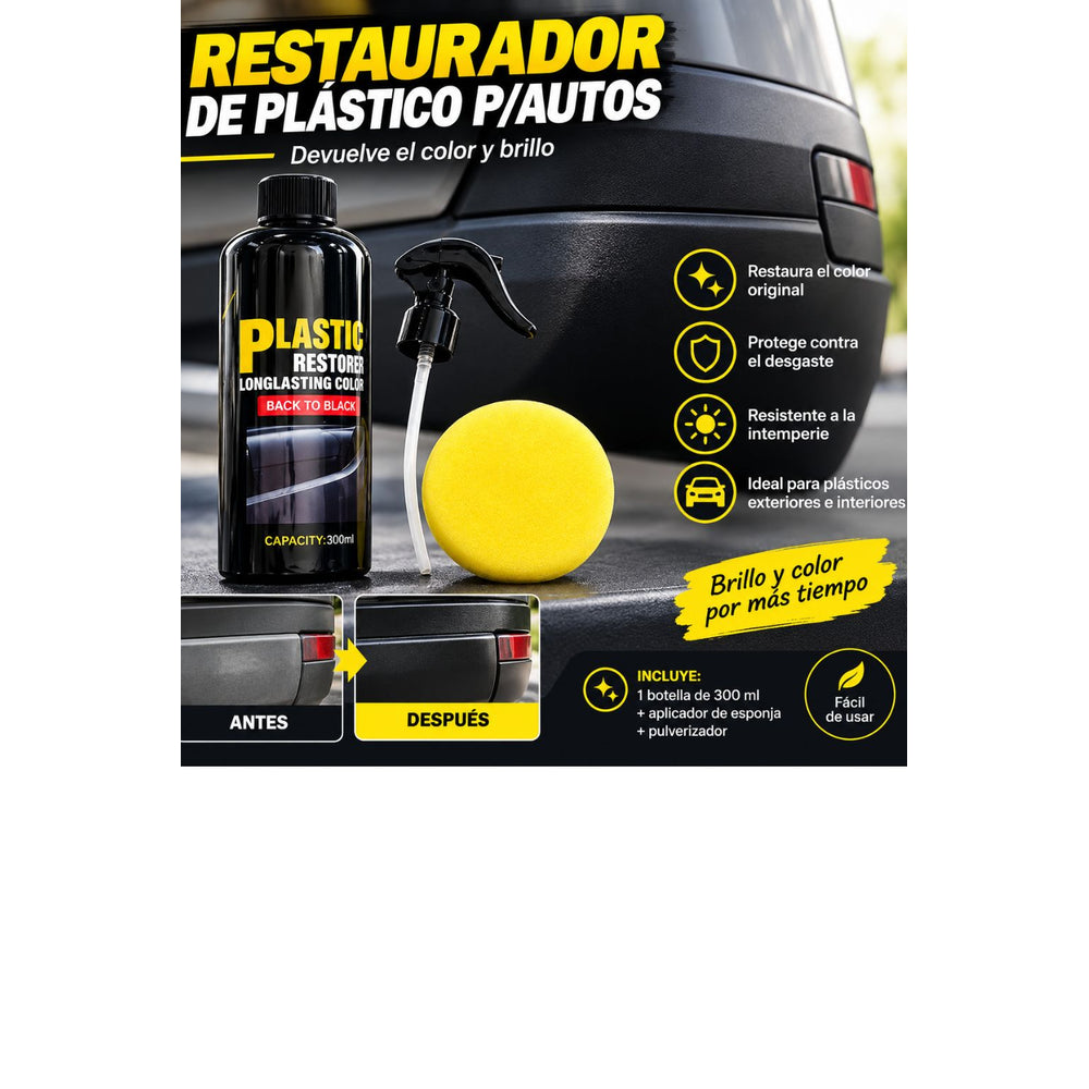 Restaurador de plásticos para auto y moto 300 ml