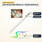 Lápiz óptico para pantallas y diseño gráfico Pen B7: partes del producto en detalle