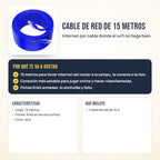 Cable de red de 15 metros: beneficios, características y qué incluye