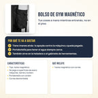 Bolso de gym magnético con portabotella: beneficios, características y qué incluye