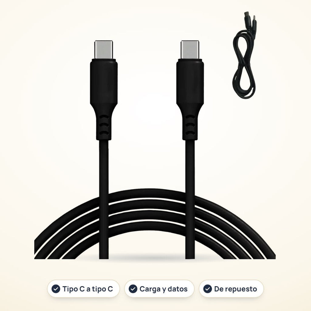 Incluido en el combo: Cable USB-C a USB-C