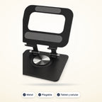Soporte plegable de metal para tablet y celular