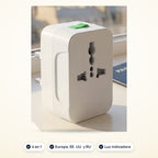 Adaptador de enchufe universal de viaje 4 en 1