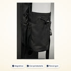 Bolso de gym magnético con portabotella